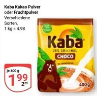 Kakao Pulver oder Fruchtpulver