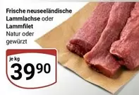 Frische neuseeländische Lammlachse oder Lammfilet