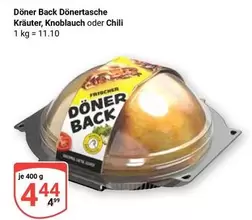 Döner Back Dönertasche Kräuter, Knoblauch oder Chili