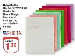 Schnellhefter DIN A4, Kunststoff