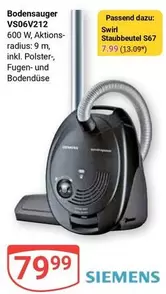 Siemens - Bodensauger VS06V212
