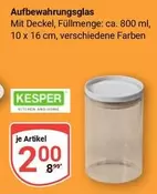 Aufbewahrungsglas