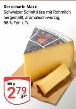 Der scharfe Maxx Schweizer Schnittkäse
