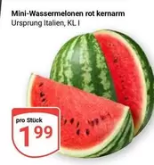 Mini-Wassermelonen rot kernarm