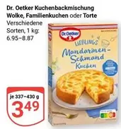 Dr Oetker - Kuchenbackmischung Wolke, Familienkuchen oder Torte