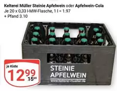 Kelterei Müller Steinie Apfelwein oder Apfelwein-Cola