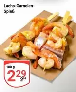 Lachs-Garnelen-Spieß
