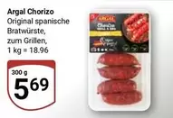 Chorizo Bratwürste, zum Grillen