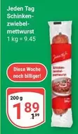 Schinken-Zwiebel-Mettwurst