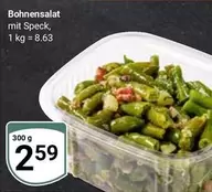 Bohnensalat mit Speck