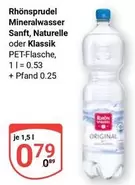 Mineralwasser Sanft, Naturelle oder Klassik PET-Flasche