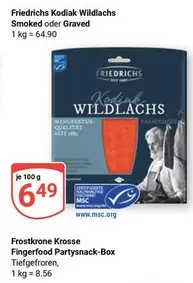 Kodiak Wildlachs Smoked oder Graved