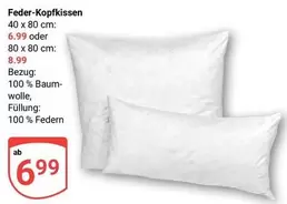 Feder-Kopfkissen