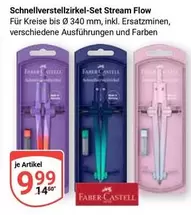Faber - Schnellverstellzirkel-Set Stream Flow