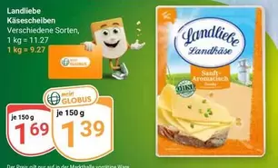 Käsescheiben Verschiedene Sorten