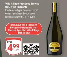 Prosecco - Villa Rillago  Treviso DOC Vino Frizzante