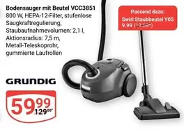 Bodensauger mit Beutel VCC3851