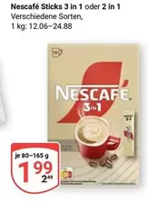 Nescafé - Sticks 3 in 1 oder 2 in 1