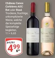 AOC - Château Canos Corbières  Rot oder Rosé