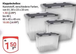Klappdeckelbox