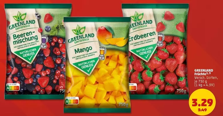 Beeren-Mischung, Mango, Erdbeeren
