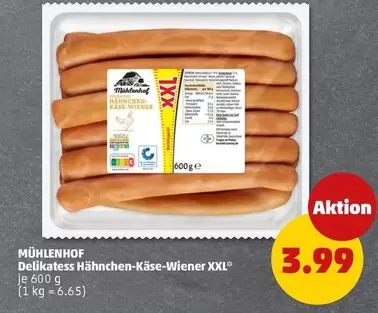 Delikatess Hähnchen-Käse-Wiener XXL