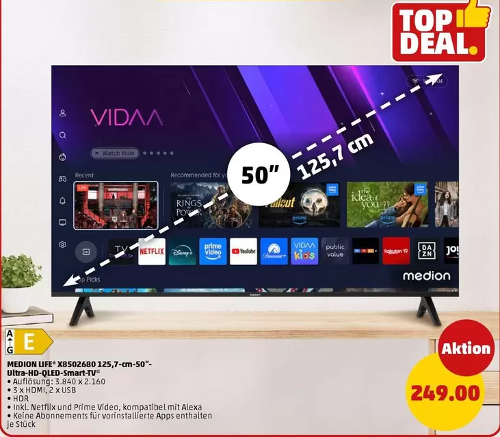 Medion - Ultra HD-QLED-Smart-TV
