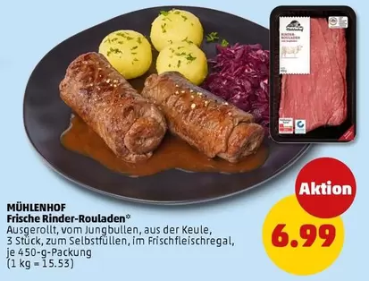 Frische Rinder-Rouladen