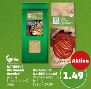 Bio -  Umami Gewürz /  Gewürz Nachfüllbeutel Paprika edelsüß