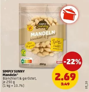 Sunny - MANDELN blanchiert & geröstet