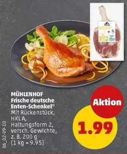 Frische deutsche Enten-Schenkel