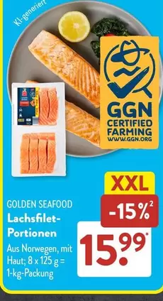 Lachsfilet-Portionen