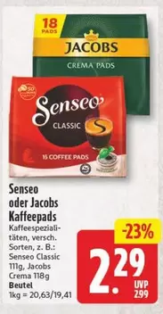 Senseo oder Jacobs Kaffeepads