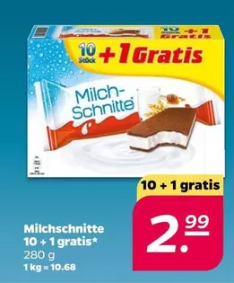 Kinder - Milch-Schnitte 10 + 1 Gratis