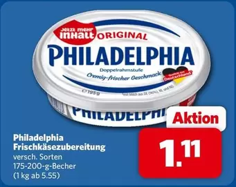 Philadelphia - Frischkäsezubereitung
