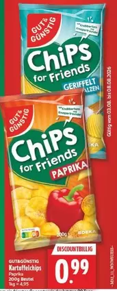 Kartoffelchips Paprika