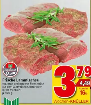 Frische Lammachse