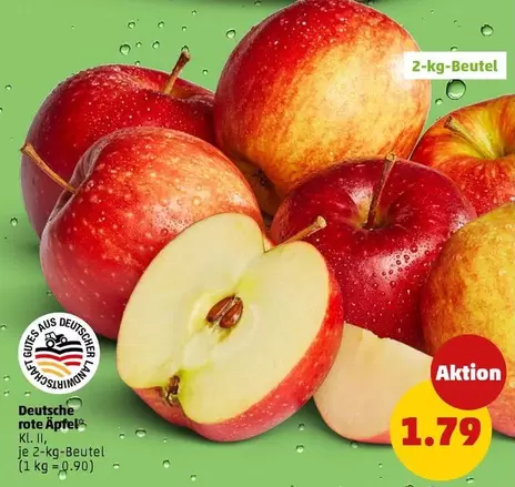Deutsche rote Äpfel