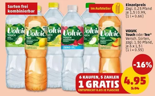 Volvic Touch oder Tee