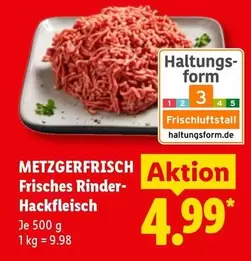 Frisches Rinder-Hackfleisch