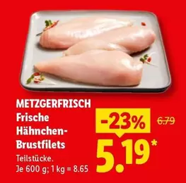 Frische Hähnchen-Brustfilets Teilstücke