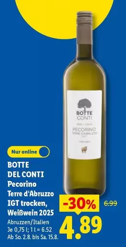Pecorino - Terre d'Abruzzo IGT trocken, Weißwein 2025