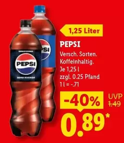 Pepsi - Zero Zucker