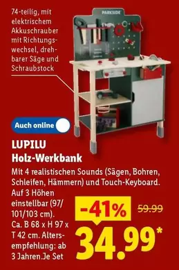 Holz-Werkbank