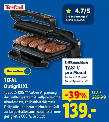 Tefal - Optigrill XL