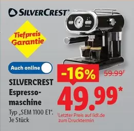 Espresso-maschine Typ "SEM 1100 E1"
