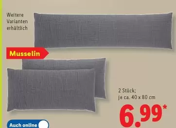 Musselin Kissenbezug