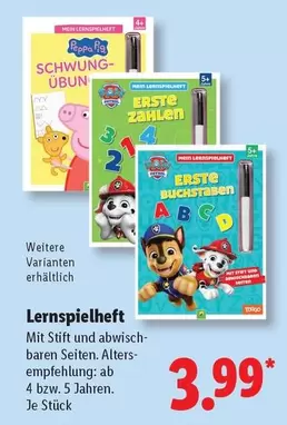 Paw Patrol - Lernspielheft