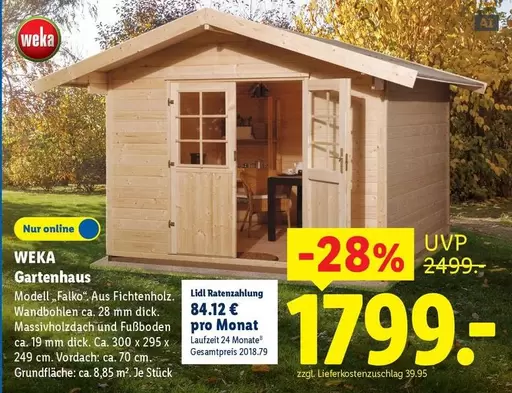 Gartenhaus Modell "Falko"