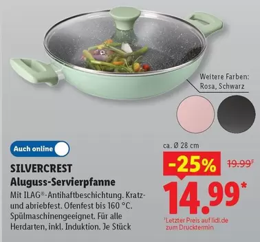 Aluguss-Servierpfanne